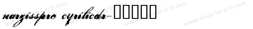 narzisspro cyrilicdr字体转换
